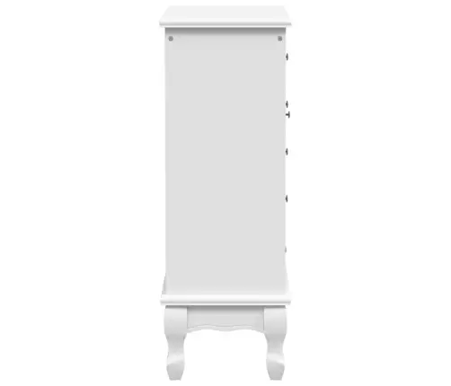 Skapītis Ar 5 Atvilktnēm Un 2 Plauktiem, Balts Vidaxl
