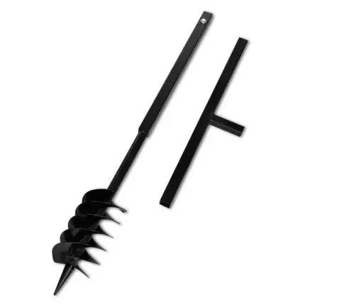 Terasest 120 Mm Maapuur Käepidemega Koos 9 M Pikendustoruga