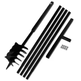 Terasest 180 Mm Maapuur Käepidemega Koos 5 M Pikendustoruga