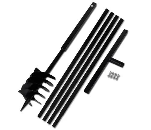 Terasest 180 Mm Maapuur Käepidemega Koos 5 M Pikendustoruga