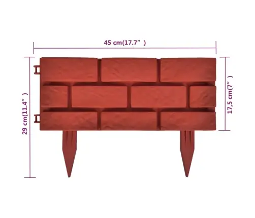 Zāliena Apmales, Ķieģeļu Dizains, 11 Gab.