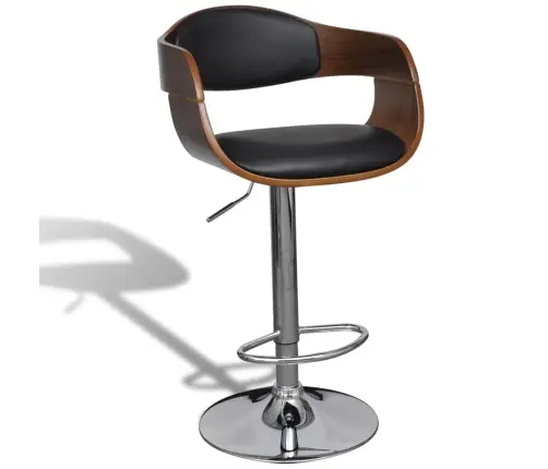 Baaritoolid 2 Tk, Painutatud Puit Ja Kunstnahk