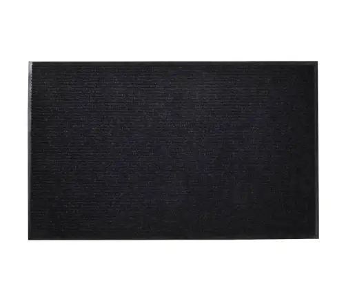 Melns Durvju Paklājs Pvc 90 X 120 Cm