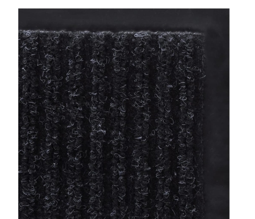 Melns Durvju Paklājs Pvc 90 X 120 Cm