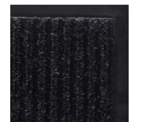 Melns Durvju Paklājs Pvc 90 X 120 Cm