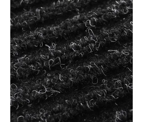 Melns Durvju Paklājs Pvc 90 X 120 Cm