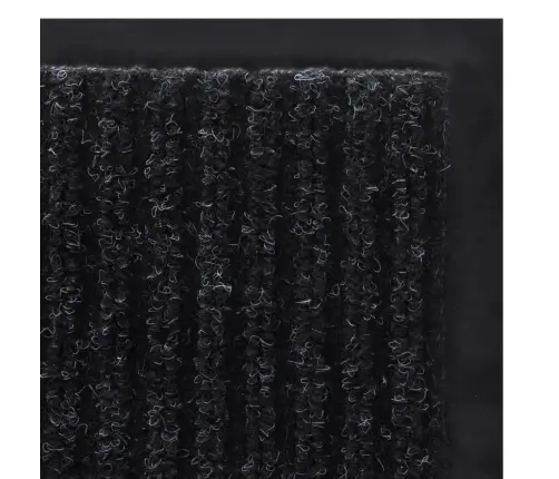 Melns Durvju Paklājs 90 X 150 Cm Pvc