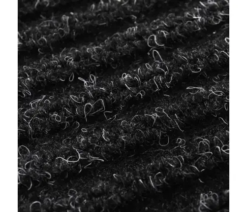 Melns Durvju Paklājs 90 X 150 Cm Pvc