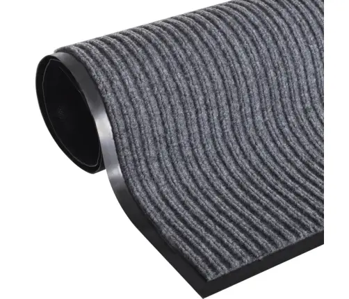 Pelēks Durvju Paklājs, Pvc 90 X 60 Cm