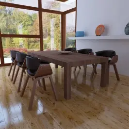 Söögitoolid 6 Tk, Painutatud Puit Ja Kunstnahk
