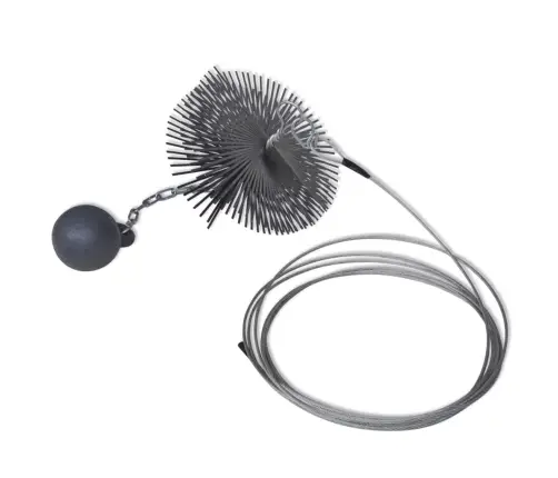 Drāšu Birste 25 Cm Ø Ar Atsvaru 1,41 Kg Un Auklu 15 M