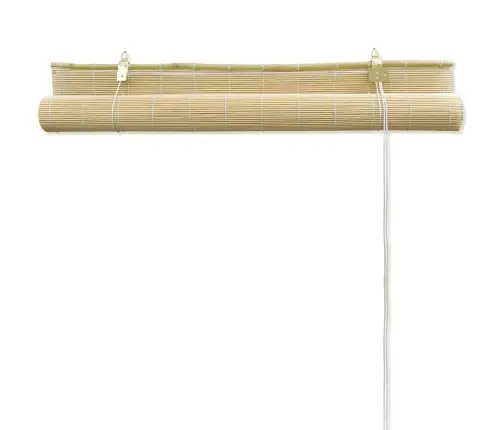 Ruļļu Žalūzija, Dabīgas Krāsas Bambuss, 120X220 Cm Vidaxl