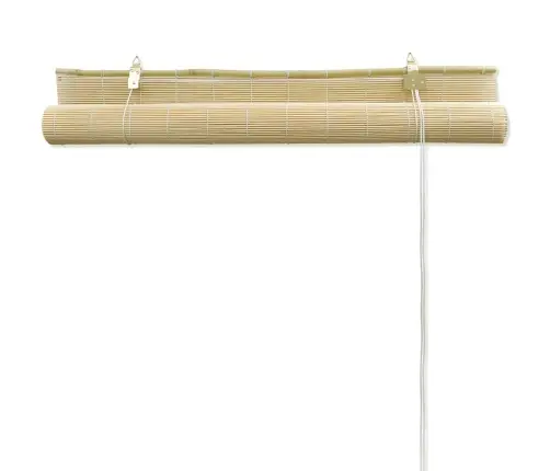Ruļļu Žalūzija., Dabīgas Krāsas Bambuss, 150X220 Cm Vidaxl