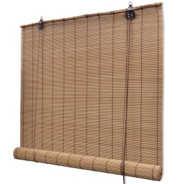 Ruļļu Žalūzija, Brūns Bambuss, 100X160 Cm Vidaxl