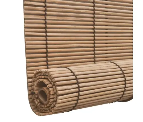 Ruļļu Žalūzija, Brūns Bambuss, 120X160 Cm Vidaxl