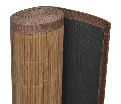 Kilimas, 120X180cm Rudos Spalvos, Bambukas, Stačiakampis Kilimas, 120X180cm Rudos Spalvos, Bambukas, Stačiakampis