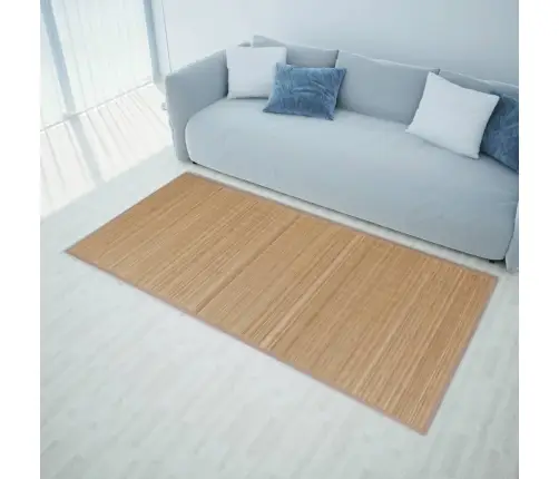 Kilimas, 120X180cm Rudos Spalvos, Bambukas, Stačiakampis Kilimas, 120X180cm Rudos Spalvos, Bambukas, Stačiakampis