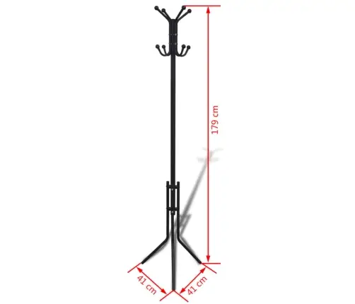 Melns Metāla Drēbju Pakaramais