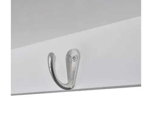 Virtuves Sienas Plaukts, Balts Koks  Vidaxl