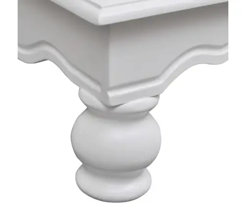 Skapītis Ar 2 Durvīm Un 1 Atvilktni, Balts Koks Vidaxl