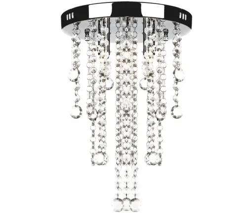 Metallist Laelamp/ Lühter Kristallidega