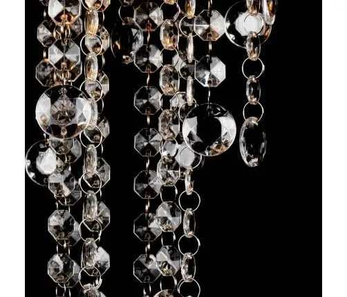 Metallist Laelamp/ Lühter Kristallidega