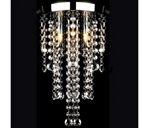 Metallist Laelamp/ Lühter Kristallidega