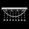 Griestu Lampa Ar Mirdzošām Kristālu Pērlītēm, Balta, 8Xg9, 29 Cm