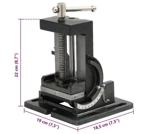 Rankinis Pakreipiamas Šaltkalvio Spaustuvas Gręžimui