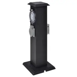 Stovas Su Kištukiniais Lizdais Sodui Su Laikmačiu, Juodas