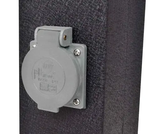 Pistikupesade Torn Lambiga, Must