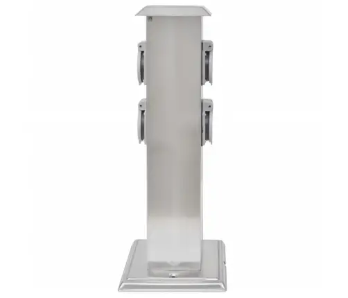 Dārza Strāvas Sadalītājs 4 Rozetes, Nerūsējošais Tērauds