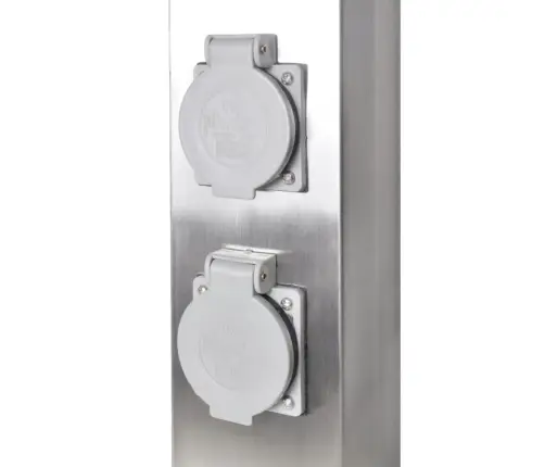 Dārza Strāvas Sadalītājs 4 Rozetes, Nerūsējošais Tērauds