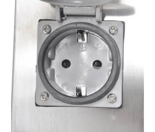 Dārza Strāvas Sadalītājs 4 Rozetes, Nerūsējošais Tērauds