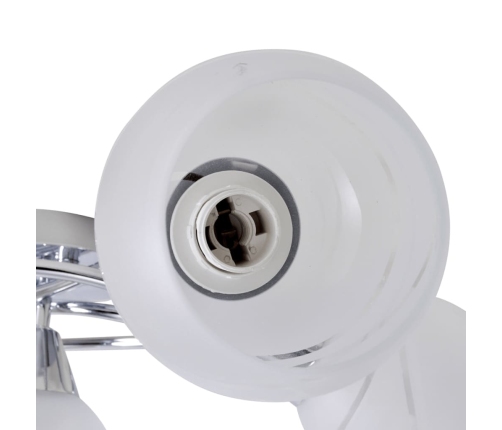Griestu Lampa Ar Stikla Kupoliem, Paredzēta 5 E14 Spuldzēm