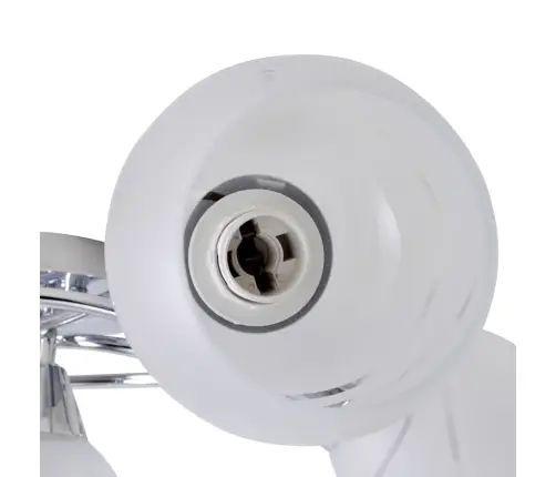 Griestu Lampa Ar Stikla Kupoliem, Paredzēta 5 E14 Spuldzēm