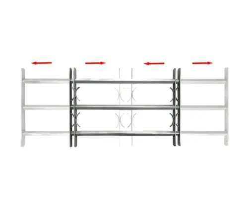 Logu Drošības Reste Ar 3 Stieņiem, Regulējama, 500-650 Mm