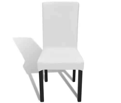 Elastīgi Krēslu Pārvalki, 6 Gab., Balti Vidaxl