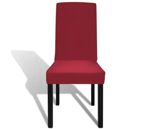 Elastīgi Krēslu Pārvalki, 6 Gab., Bordo Vidaxl