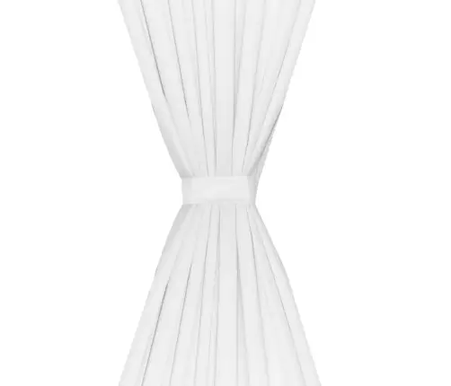 Naktinės Užuolaidos, 2Vnt., Dvisluoksnės, 140X245cm Baltos