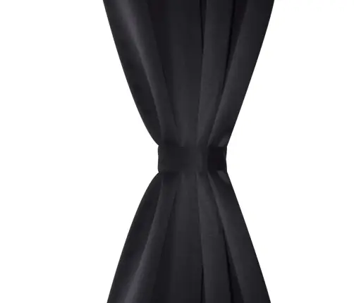 Metallrõngastega Pimenduskardinad 2 Tk 135 X 245 Cm Must