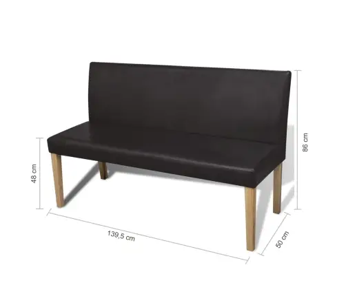 Pink 139,5 cm Tumepruun, Kunstnahk