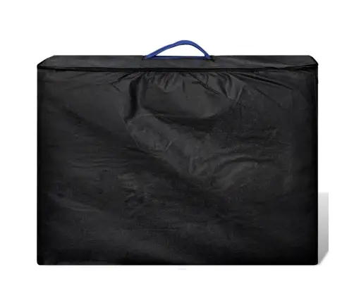 Masāžas Galds, Saliekams, 2 Daļas, Koka Rāmis, Zils Vidaxl