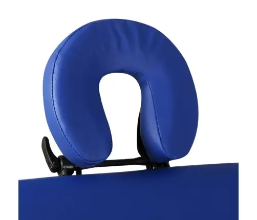 Masāžas Galds, Saliekams, 2 Daļas, Koka Rāmis, Zils Vidaxl