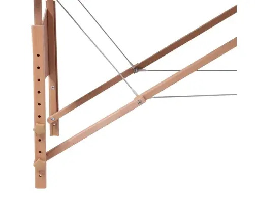 Masāžas Galds, Saliekams, 2 Daļas, Koka Rāmis, Zils Vidaxl