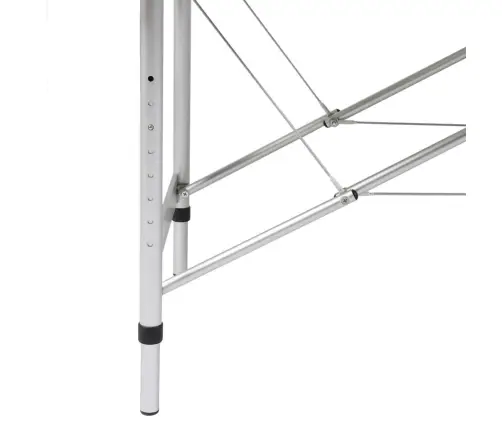 Kreemvalge Kokkupandav Massaažilaud Alumiiniumraamiga 3-Tsooniline