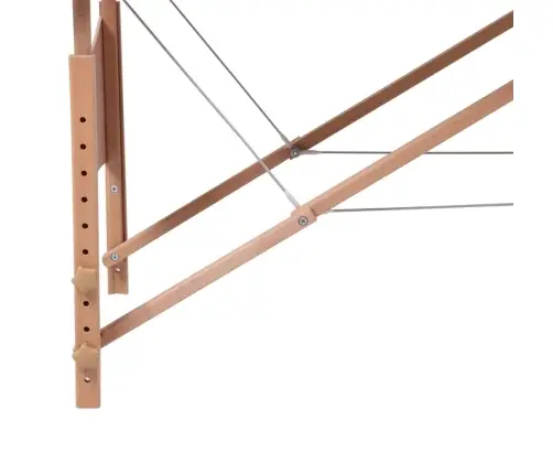 Kreemjasvalge Kokkupandav Massaažilaud 4 Tsooni, Alumiiniumraamiga