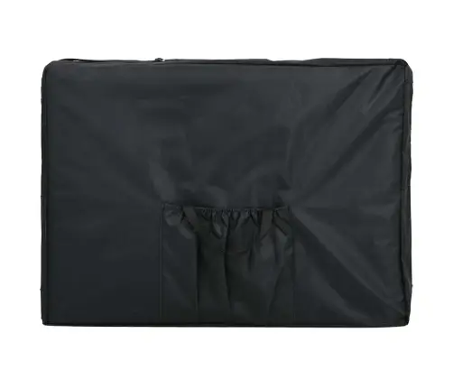 Saliekams Masāžas Galds Bēšs 4 Zonas Alumīnija Rāmis