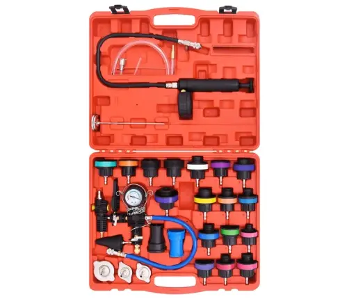 Radiatorių Slėgio Tikrinimo Komplektas, 28 Dalių