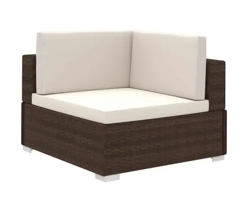 Sodo Poilsio Baldų Komplektas, 8D., Rudas, Poliratanas